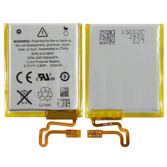 Apple iPod Nano 7th Generation A1446 Internal Battery Replacement 220mAh