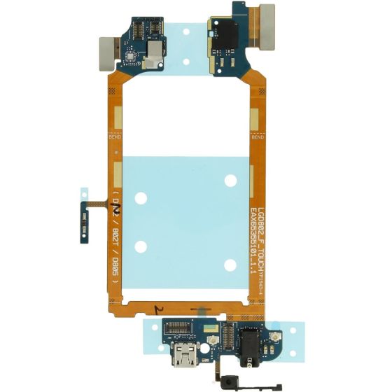 LG G2 Micro USB Charging Port Connector Flex + Microphone EBR77492001