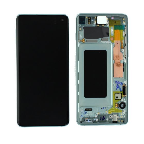 Samsung SM-G973 Galaxy S10 LCD Display / Screen + Touch - Prism Green GH82-18850E