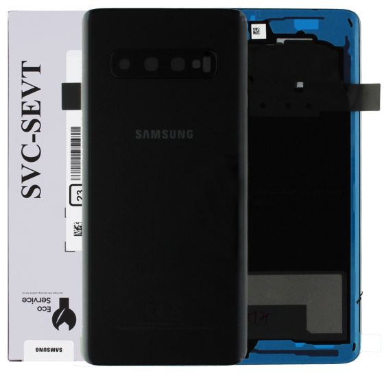 Samsung S10 G973 Battery Cover / Back Glass - Prism Black GH82-18378A
