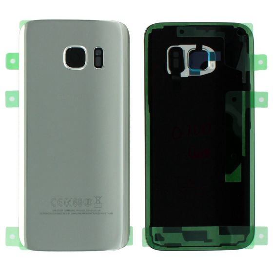Samsung Galaxy S7 G930 Battery Cover / Back Glass - Silver GH82-11384B