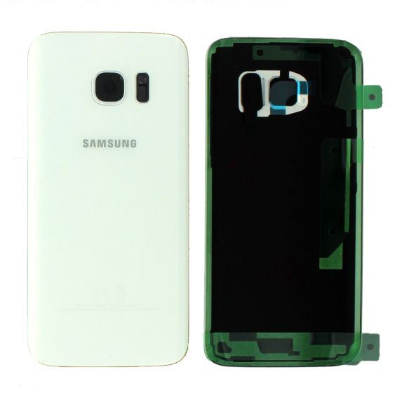 Samsung Galaxy S7 G930 Battery Cover / Back Glass - White GH82-11384D