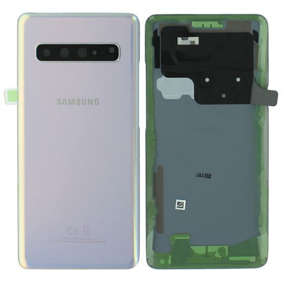Samsung Galaxy S10 5G Battery Cover Back Glass Crown Silver GH82-19500A