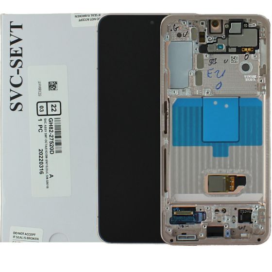 Samsung S22 LCD Display & Touch 5G S901 - Pink Gold GH82-27520D