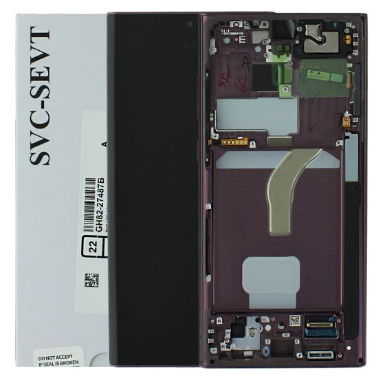 Samsung SM-S908 S22 Ultra LCD & Touch Screen - Burgundy GH82-27488B