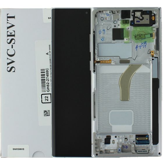 Samsung S908 S22 Ultra 5G LCD & Touch Screen - Phantom White GH82-27488C