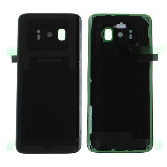 Samsung Galaxy S8 G950 Battery Cover / Back Glass - Black GH82-13962A