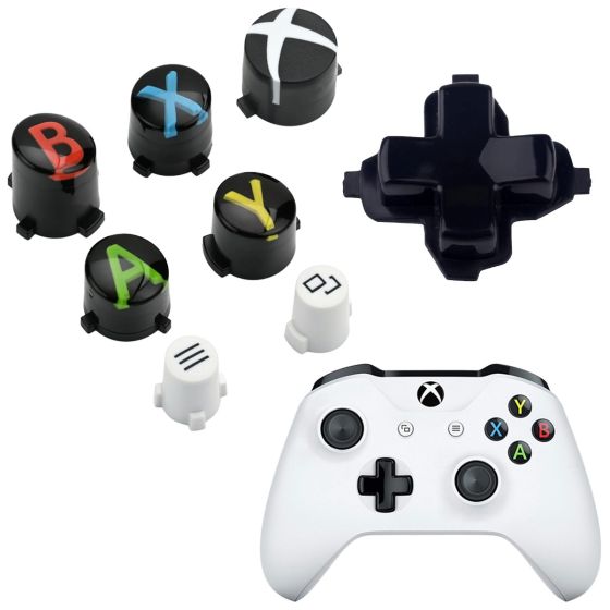 Xbox One S Model 1681 / One X Model 1787 Replacement Controller Button Set D Pad ABXY