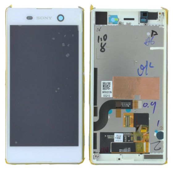 Sony Xperia M5 E5603 E5633 LCD Screen With Frame - White 191HLY0004B-WCS