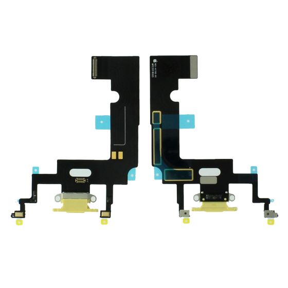 Apple iPhone XR Charging Port Replacement Flex + Microphone - Yellow